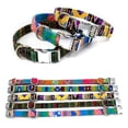 thumbnail image 5 of Buckle plastic clip collar - tie dye Swirl multicolored - 1/2 inch wide -, 5 of 5