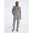 thumbnail image 2 of Joyspun Women's Plush Long Sleeve Top and Pants Pajama Set, 2-Piece, Size XS-3X, 2 of 5