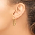 thumbnail image 3 of 14K Yellow Gold Polished Hoop Earrings - 32.75mm, 3 of 6