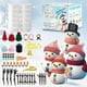 thumbnail image 3 of 12 Pcs Christmas Crafts - DIY Snowman Making Kit, Creative Air-Dry Modeling Clay, 3 of 5