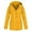 Yellow, variant on Women's Parka Coat Long Sleeve Solid Color Hoodie Outwear, Leisure Rain Coat Outdoor Plus Size Windproof Waterproof Raincoat