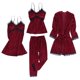 thumbnail image 1 of 4PCS MUJERES ACOGEDOR de INVIERNO Y PIJAMAS Ropa de dormir Camisón con almohadillas - M Vino M Yinane Túnica de vellón para mujer, 1 of 8