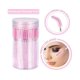 thumbnail image 4 of Varitas de rímel Rewera con contenedor, cepillo desechable para pestañas y cejas, para extensiones de pestañas de maquillaje, color rosa, 100 unidades, 4 of 5