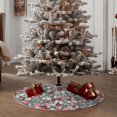 thumbnail image 4 of Sikiie Daisies Flowers Nativity Christmas Tree Skirt, Jesus Christian Winter Holiday Tree Mat Decoration(30-48IN)48", 4 of 6