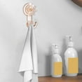 thumbnail image 4 of LACKUST Shower Hooks Suction Cup Clearance,Suction Cup Hooks Bathroom Shower Kitchen for Mounting on Slick Tiles Glass Shower Doors and Mirrors Suction Cup Hooks,Not Damage Walls,Gold, 4 of 7