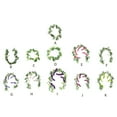 thumbnail image 2 of Wosthever 2 bolsas de flores de glicinia simuladas: capacidad de prensado en caliente, cifrado y alargamiento, efecto de decoración, prensado en Type2 NO2, 2 of 6