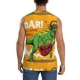 thumbnail image 4 of Disketp Cool Dinosaur Playing Guitar Sleeveless Tshirts For Men, Muscle Shirts For Men Dry Fit Tank Top-Large, 4 of 8