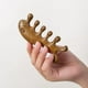 thumbnail image 3 of Peine De Masaje Masajeador De Cuero Cabelludo Regalo Para Mujeres Peine De Sándalo Peine De Madera De Dientes Anchos Hecho A Mano Para Mujeres Hombres - Sándalo Verde, 3 of 4