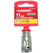 Husky 3/8 in Drive Universal Pass Thru Ratchet Socket 11 mm