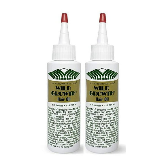 (2PACK) Wild Growth Hair Oil, 4 fl oz
