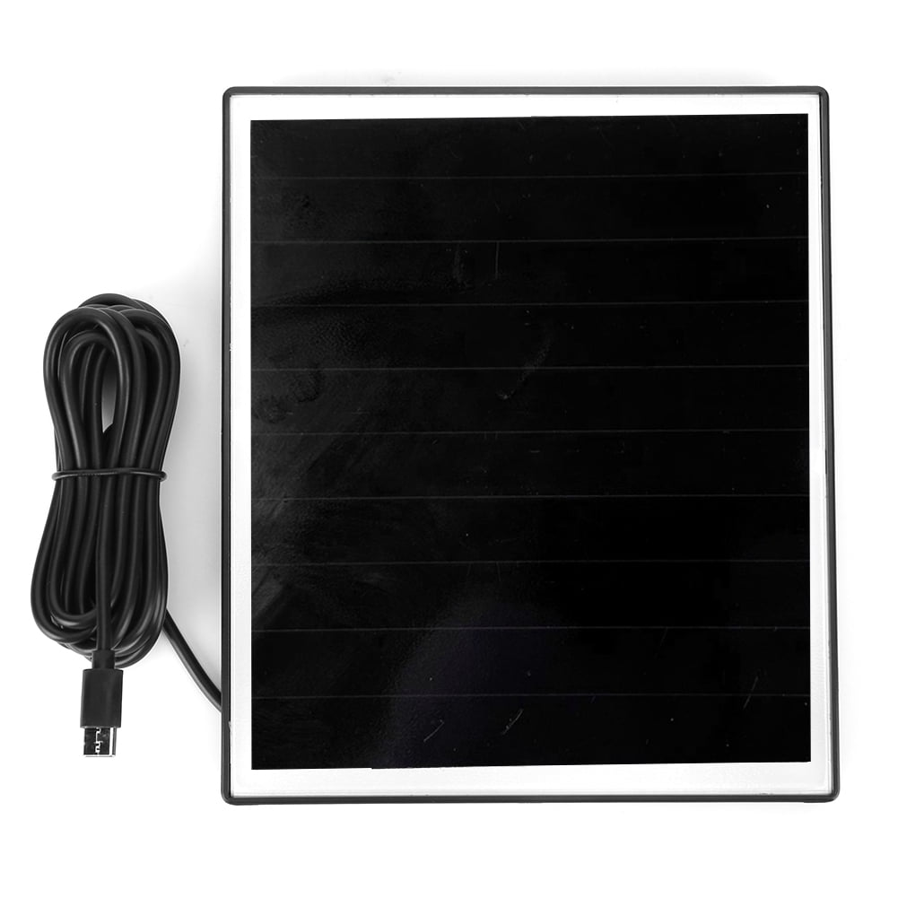 20W 5V High-Efficiency Shingled Solar Panel, IP65 Waterproof Type-C Solar Charger for Home Security Camera (Black)
