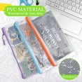 thumbnail image 4 of Mesh Zipper Pouch Bags Small, Zipper Pencil Pouches, 9.2 x 4.7 in Clear Pencil Pouch Bulk, Pencil Bags with Zipper for Travel Storage, 4 of 7