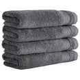 thumbnail image 2 of TiaGOC - Luxury Bath Towels, 100% Turkish Cotton, Quick Dry, Soft and Absorbent Large Bathroom Towels, Amadeus Collection, 4-Piece Set - 30 x 54 Inches (Grey), 2 of 9