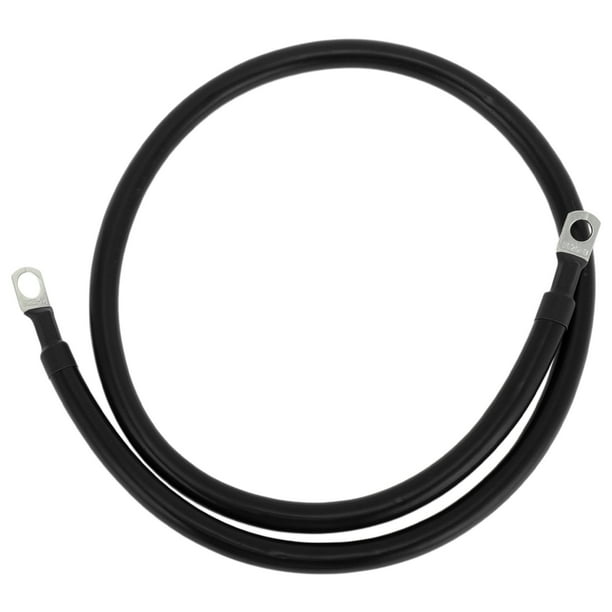 1 Pc Cable Inversor de Batería Cable de Batería 3/8" Lug 5/16" Lug 3 AWG Gauge 3FT Negro Cobre Estañado