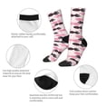 thumbnail image 3 of Yiaed pink fish hearts Print Great elasticity Crew Socks Sports socks for Men and Women, 3 of 6