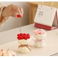 thumbnail image 3 of Ceramic Rose Storage Jar with Fruit Fork Set, Cute Stainless Steel Dessert Fork, Aesthetic Tableware for Home Kitchen Dining Room Daily Use, 3 of 5