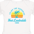 thumbnail image 4 of Inktastic Summer Enjoy the Sunshine Fort Lauderdale Florida in Blue Boys or Girls Long Sleeve Baby Bodysuit, 4 of 5