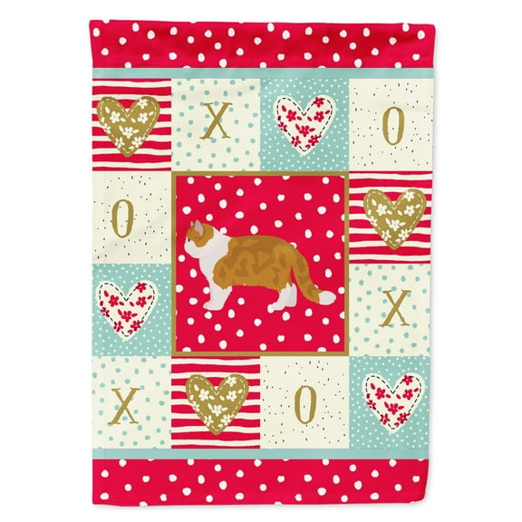 Carolines Treasures CK5614GF Exotic Shorthair 1 Cat Love Flag Garden Size Small multicolor