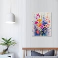 thumbnail image 3 of Nawypu  Floral Botanical Canvas Wall Art Vintage Plant Flower Poster  set Watercolor Blue Yellow Wildflower Print Painting Rustic Cottage Artwork for Bedroom Living Room Decor, 3 of 4