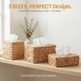 thumbnail image 6 of Water Hyacinth Wicker Rectangular Tissue Box Cover, 6 of 7
