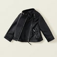 thumbnail image 4 of Tanghaowl Girls Fashion PU Leather Motorcycle Jacket Children's Outerwear Slim Coat 2 13 Years 5t Winter Cost, 4 of 9