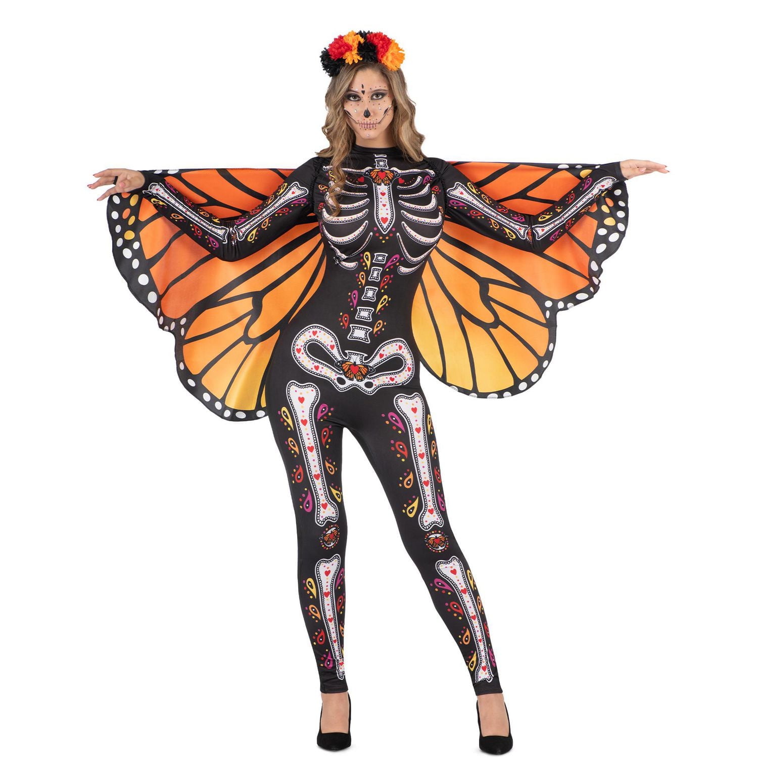 Costume de Catrina papillon premium adulte