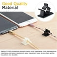 thumbnail image 5 of 30 Pcs Black Cable Wire Clips Adjustable Nylon Wire Holder Adhesive Cable Management Suitable for Maximum Diameter 0.5 inch (12.5mm) Cables, 5 of 5