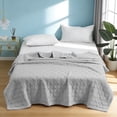 thumbnail image 6 of Cinvoph Solid Cooling Bed Blanket Summer Breathable Lightweight Air Conditioner Comforter for Adult Bedroom Decor, 59"x79" Green, 6 of 6