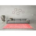 thumbnail image 3 of Ahgly Company Indoor Square Abstract Red Contemporary Area Rugs, 8' Square, 3 of 4