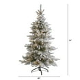 thumbnail image 3 of 6ft. Flocked West Virginia Spruce Artificial Christmas Tree with 300 Clear Lights and 850 Bendable Branches, 3 of 7
