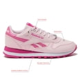 thumbnail image 2 of Zapatillas Reebok Classic Leather para Niños y Niñas Rosa Talla 5.5, 2 of 6