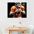 thumbnail image 2 of COMIO  Peyton Manning Poster Football Art Canvas Poster Wall Art Decor Print Picture Paintings for Living Room Bedroom Decoration, 2 of 4