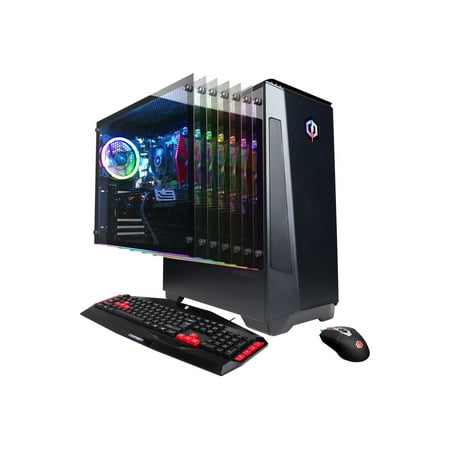 CyberPowerPC Gamer Master GMA3600BST - MDT - Ryzen 5 2600 / 3.4 GHz - RAM 8 GB - SSD 240 GB, HDD 2 TB - Radeon RX 580 - GigE - WLAN: 802.11a/b/g/n/ac - Windows 10 64-bit - monitor: none - black