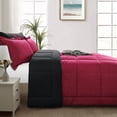 thumbnail image 3 of Aisbo Red/Black King Size Comforter Set,3-Pieces Reversible Comforter Set Soft and Lightweight,All Season Down Alternative Bed Comforter with 2 Pillow Shams, 3 of 7