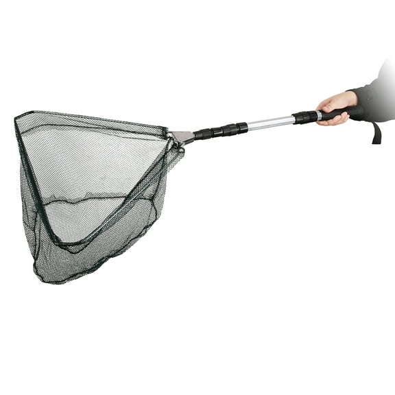 Fishing Landing Net with Telescoping Pole Handle, Fishing net Freshwater for Kids Men Women, Extend to 40-63 Inches