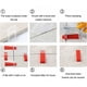 thumbnail image 3 of Dinheiro Sistema de nivelación de azulejos de 1,5 mm de ancho de junta, 400 lengüetas de extracción, juego de 100 cuñas reutilizables, sistema de nivelación de azulejos para azulejos de 3 a 12 mm de, 3 of 5