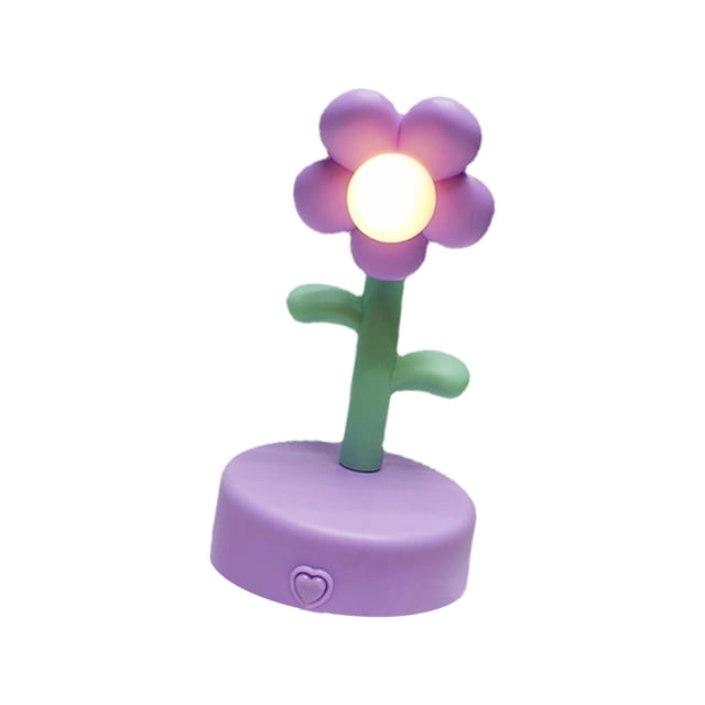 GROWTH TANK Creative Flower Table Lamp Night Light Portable Decorative Desk Lamp for Bedroom