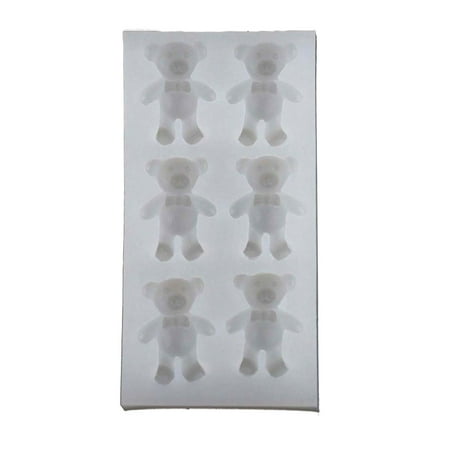 

ZPAQI Bear Fondant Chocolate Silicone Mold Fondant Molds For Cake Decorating Kids