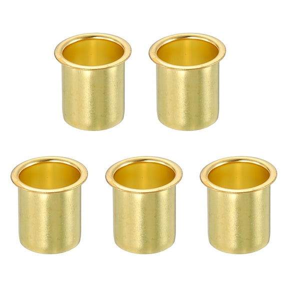 5Pcs Fit for 13mm(1/2") Tube ID Brass Compression Fitting, Insert Tube Support Compression Sleeve Fitting, Sleeve Ferrules for Water Oil Air Pipe