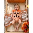 thumbnail image 5 of RUINIXCW Newborn Baby Girl Halloween Outfit Gingham Plaid Bubble Romper Funny Ghost Pumpkin Grimace Embroidery Sleeveless Bow Bodysuit Jumpsuit  Playsuit, 5 of 9