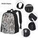 thumbnail image 3 of Fotbe Leopard And Zebra Set Escolar 3 en 1 para Niños - Mochila Duradera con Lonchera Aislante y Estuche para Lápices - Mochila Escolar para Niños y Niñas, 3 of 7