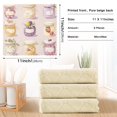thumbnail image 6 of Yayeee 6 Pack Kitchen Dish Cloths Set for Washing Soft Drying Absorbent Microfiber Towels, Purple Jam Jars, 6 of 9