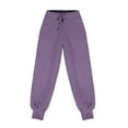thumbnail image 7 of Dezsed Kids Unisex Soft Fleece Casual Pull On Jogger Sweatpants Casual Athletic Pull-On Cotton Jogger Pants for Boys or Girls 5 Years Purple, 7 of 7