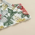 thumbnail image 4 of Girl Summer Set Flower Printed Waffle Camisole Flared Pants, 4 of 6