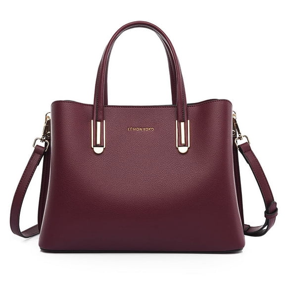 Women's Tote Handbag PU Leather Shoulder Bag Large Capacity Multiple Pockets Bag Women's Crossbody Handbag Fashion Tote Top Handle Satchel A31