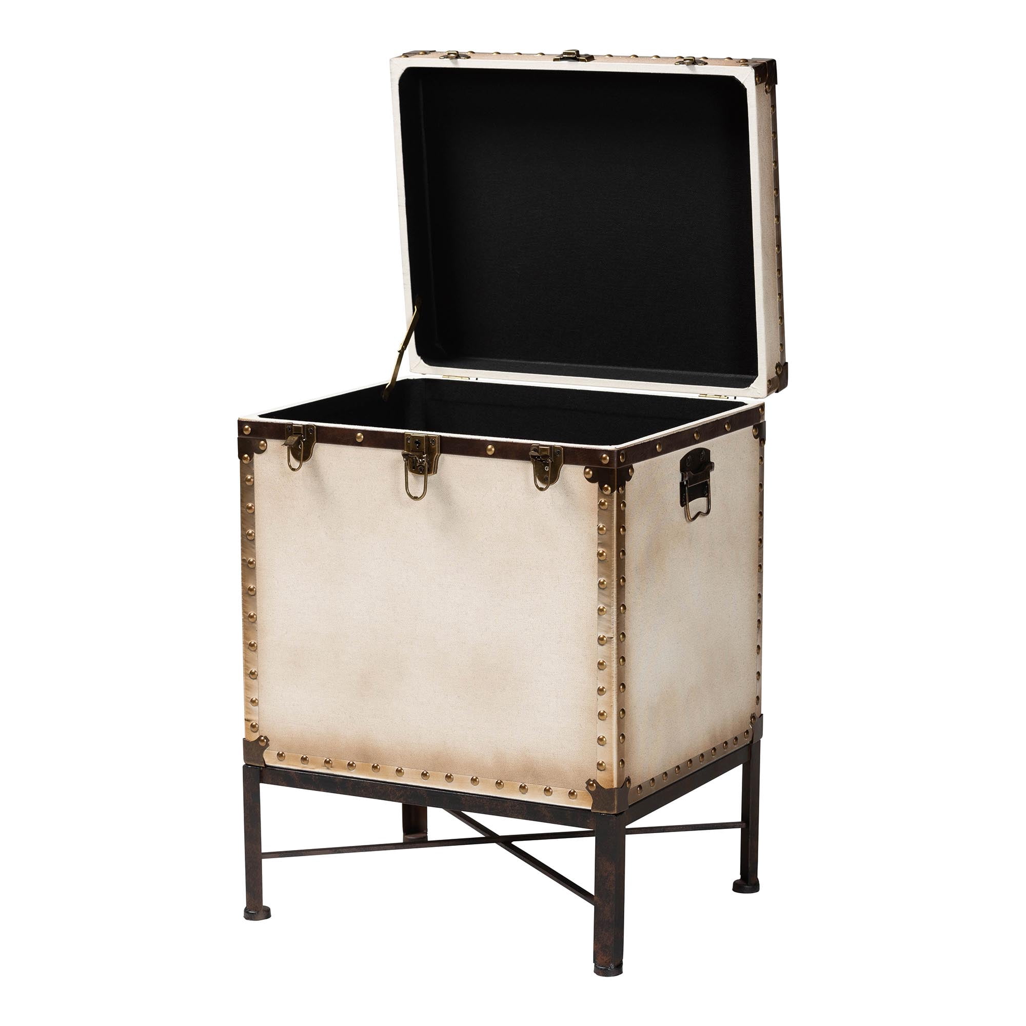 Baxton Studio Laura Vintage Trunk, Bronze