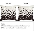 thumbnail image 4 of Halloween Pillow Covers 16x16 Set of 2,Halloween Bats Decorative Throw Pillow Covers Outdoor Cushion Cases for Farmhouse Home Sofa Couch Decorative, 4 of 6