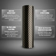 thumbnail image 4 of 2D High Gloss Carbon Fiber Black Gold Car Vinyl Wrap Sticker Decal Film Sheet Air Release, 4 of 7