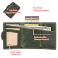 thumbnail image 2 of Monedero de Piel de Vaca NQ con Liberación Automática de Tarjetas Caja de Tarjetas de Metal RFID, 2 of 4