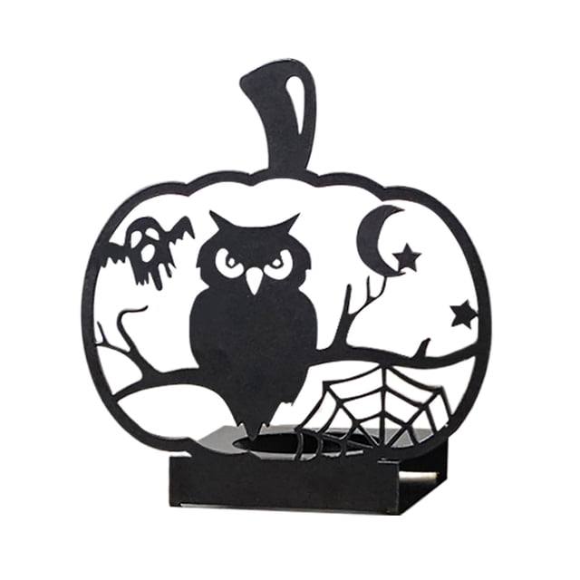 Halloween Candleholder Ironwork For & Home Display Decorative Object Solar Abstract Decorative Objects Easter Centerpieces for Tables Outdoor Yard Statues And Sculptures Sub Ornament Pole Statue